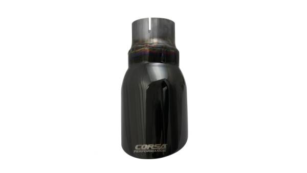CORSA Performance - CORSA Performance TK004BLK Corsa Single Universal 2.5in Inlet / 4in Outlet Black PVD Pro-Series Tip Kit
