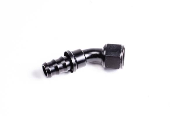 Radium Engineering - RADIUM Engineering 14-0207 Radium Engineering 45 Degree 8AN Pushlok Hose End Fitting
