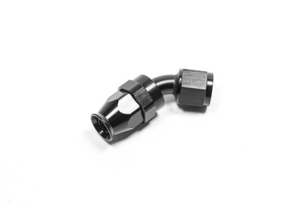 Radium Engineering - RADIUM Engineering 14-0635 Radium Engineering -8AN 45 Degree PTFE Hose End - Black