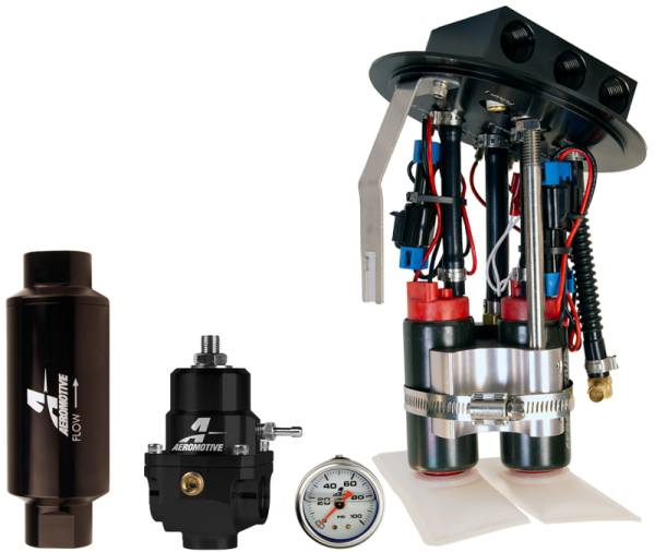 Aeromotive - Aeromotive 17354 Aeromotive 11-17 Ford Mustang Drop In Kit (18039/15633/13303/12341) - Dual 340lph