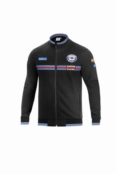SPARCO - SPARCO 01278MRNR2M Sparco Full Zip Martini-Racing Medium Black