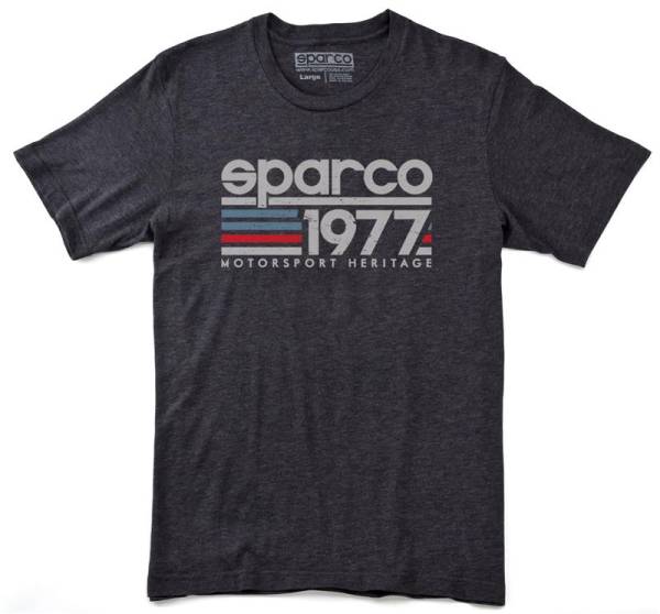 SPARCO - SPARCO SP02900CH3L Sparco T-Shirt Vintage 77 Chrcl Lrg
