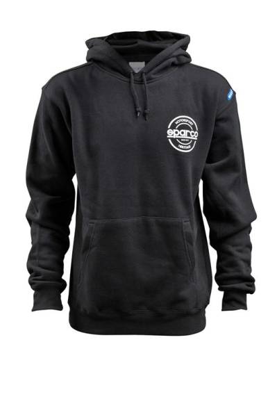 SPARCO - SPARCO SP03300NR2M Sparco Sweatshirt Hooded S-Seal Blk Med