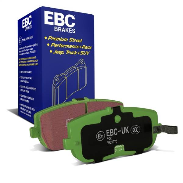 EBC - EBC Brakes DP21775 EBC 06-15 Mazda Miata MX5 2.0 Greenstuff Rear Brake Pads - Fits 2017-2019 Fiat 124 Spider