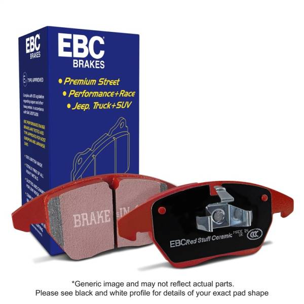 EBC - EBC Brakes DP31483C EBC 03-04 Audi A4 1.8 Turbo Redstuff Front Brake Pads - Fits 2002-2006 Volkswagen, Audi models