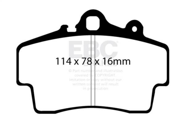 EBC - EBC Brakes DP81207RPX EBC Racing 97-09 Porsche Boxster (986/987 w/Cast Iron Discs) RP-X Race Front Brake Pads