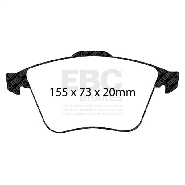 EBC - EBC Brakes DP81946RPX EBC Racing 07-10 Audi TT Quattro 3.2L RP-X Front Brake Pads