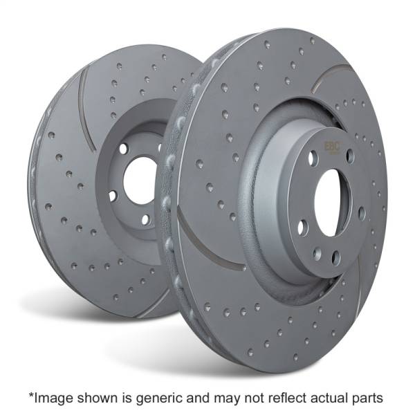 EBC - EBC Brakes GD1822 EBC 09+ BMW Z4 3.0 (E89) GD Sport Front Rotors - Fits 2009-2016 BMW Z4