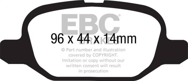 EBC - EBC Brakes S11KR1227 EBC S11 Brake Pad and Rotor Kit - Fits 2012-2018 Fiat 500