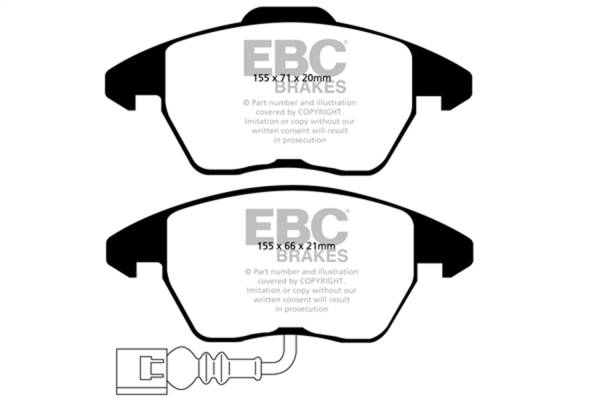 EBC - EBC Brakes S12KF1468 EBC S12 Brake Pad and Rotor Kit - Fits 2008-2016 Audi TT Quattro, TT