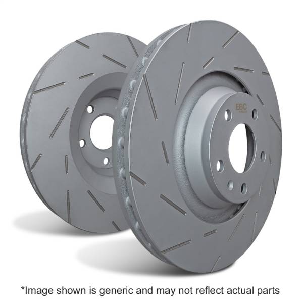 EBC - EBC Brakes USR062 EBC 88-92 Audi 80 2.0 USR Slotted Front Rotors - Fits select 1981-1992 Audi models