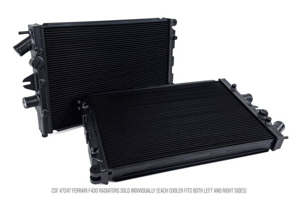 CSF - CSF Cooling - Racing & High Performance Division 7247 CSF 05-09 Ferrari F430 High Performance All Aluminum Radiator - Left/Right - Fits 2005-2009 Ferrari F430
