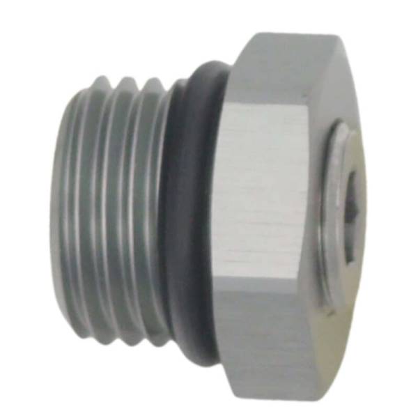DeatschWerks - DeatschWerks 6-02-0730 DeatschWerks 6AN ORB Male Plug Fitting with 1/8in NPT Gauge Port - Anodized DW Titanium
