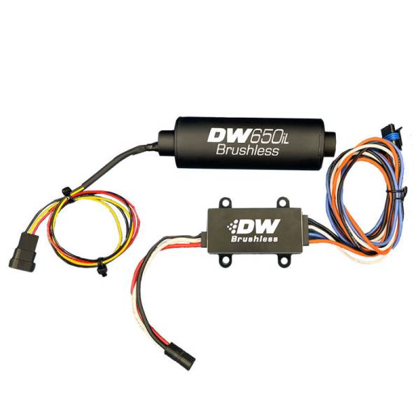 DeatschWerks - DeatschWerks 9-650-C105 DeatschWerks DW650iL Series 650LPH In-Line External Fuel Pump w/ Single/Dual-Speed Controller