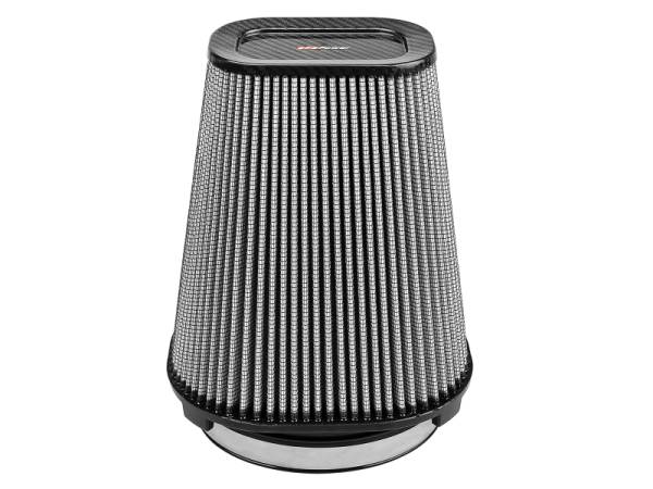 aFe - aFe 21-90110-CF aFe MagnumFLOW Pro Dry S Air Filter (7.5x5.5in) F x (9x7in) B x (5.75x3.75in) T (Carbon) x 10in H