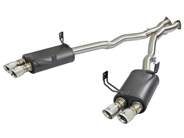 aFe - aFe 49-36339-P aFe MACH Force-Xp 2-1/2in 304 SS Cat-Back Exhaust w/Polished Tips 05-08 BMW Z4 M Coupe (E86) L6 3.2L
