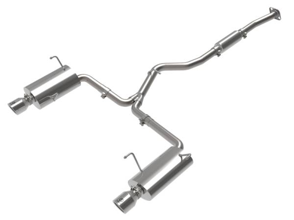 aFe - aFe 49-36804-P aFe Subaru Forester XT 14-18 H4-2.5L Takeda 2-1/2in to 2-1/4in 304 SS Cat-Back- Polished Tip