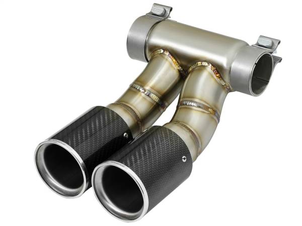 aFe - aFe 49C36413-C aFe Power 13-14 Porsche Cayman S / Boxster S Carbon Fiber Exhaust Tip Upgrade