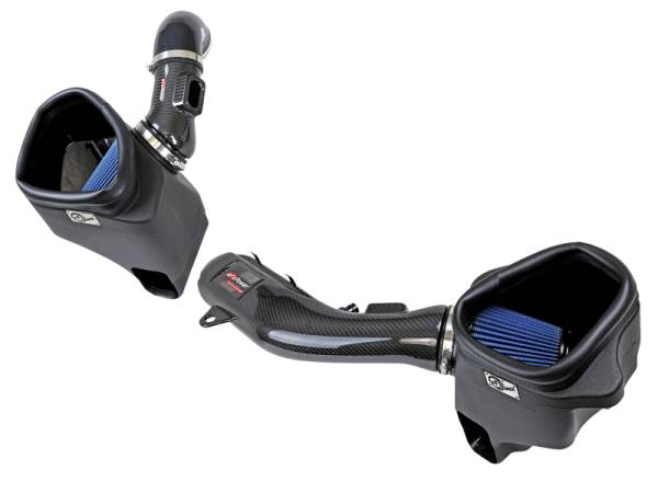 aFe - aFe 57-10006R aFe Track Series Stg 2 Carbon Fiber Intake w/Pro 5R Media 15-20 BMW M3/M4(F80/82/83) L6-3.0L(tt) S55