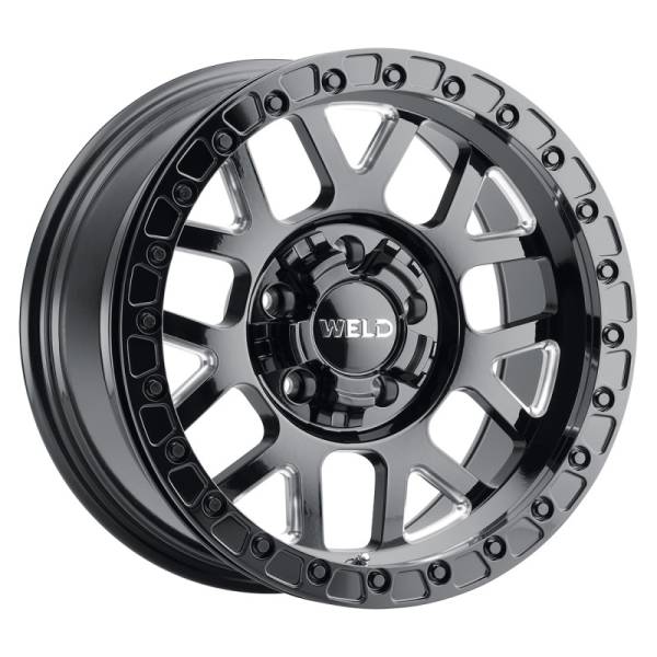 Weld - Weld W90279098450 Weld Off-Road W902 17X9.0 Cinch Beadlock 6X135 6X139.7 ET-12 BS4.50 Gloss Black MIL 106.1