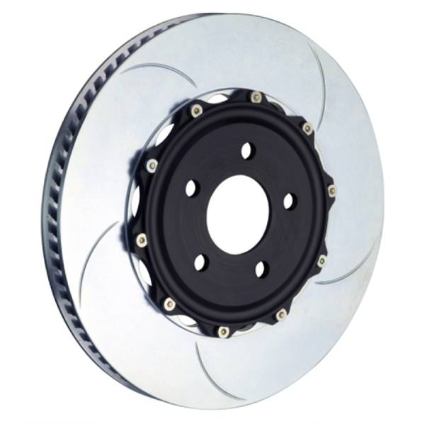 Brembo - Brembo 202.8010A Brembo 03-10 Murcielago LP640 Excl Carbon-Ceramic Brake Rr 2-Piece Discs 355x32 2pc Rtr Slot Type-5