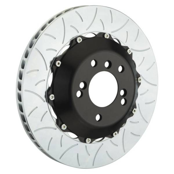 Brembo - Brembo 203.8007A Brembo 05-1ster S/Spyder (PCCB Eqpt) Rr 2-Piece Discs 350x28 2pc Rotor Slotted Type3