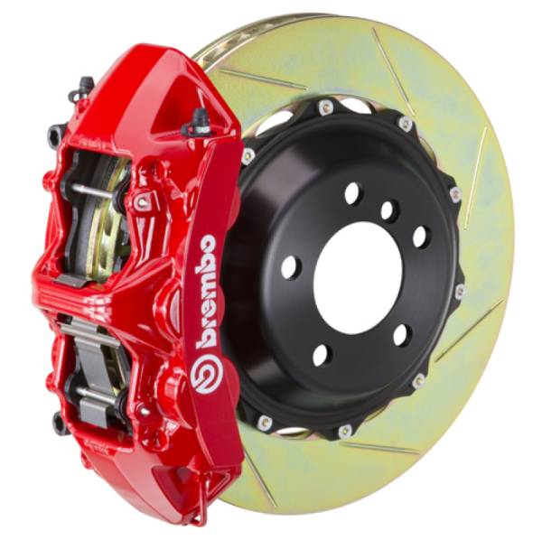 Brembo - Brembo 2B2.9002A2 Brembo 08-09 H2 Rear GT BBK 4 Piston Cast 2pc 380x32 2pc Rotor Slotted Type-1-Red