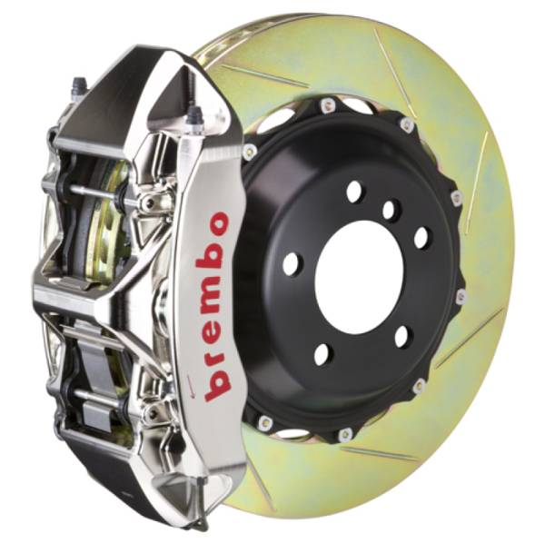 Brembo - Brembo 2M2.9003AR Brembo 05-09 F430 Challenge Rear GTR BBK 6 Piston Billet 380x32 2pc Rotor Slotted Type1 - Nickel