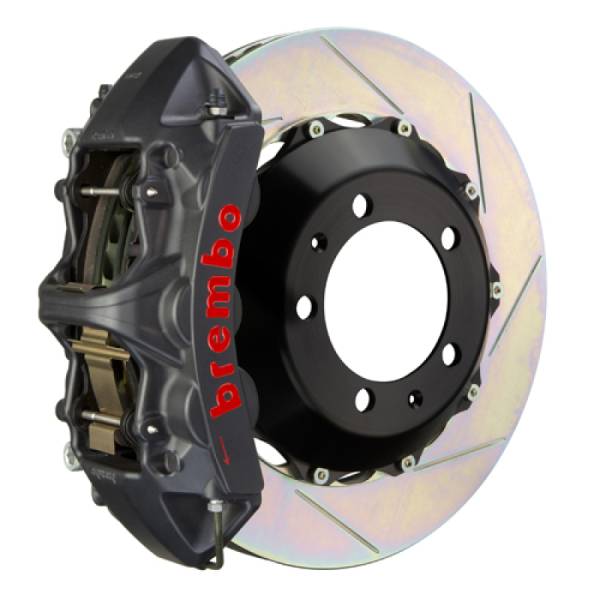 Brembo - Brembo 2M2.9003AS Brembo 05-09 F430 Challenge Rear GTS BBK 6 Piston Cast 380x32 2pc Rotor Slotted Type-1-Black HA