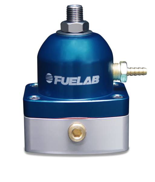 Fuelab - Fuelab 51506-3-S-G Fuelab 515 EFI Adjustable FPR 90-125 PSI (2) -6AN In (1) -6AN Return - Blue