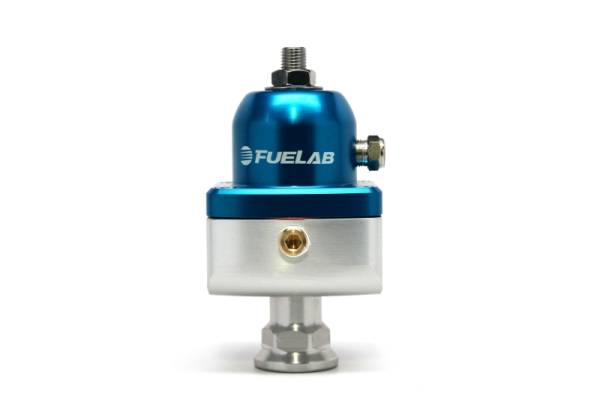 Fuelab - Fuelab 55502-3 Fuelab 555 Carb Adjustable FPR Blocking 1-3 PSI (1) -8AN In (2) -8AN Out - Blue