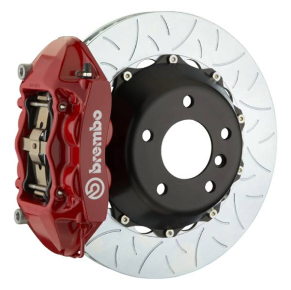 Brembo - Brembo 2S3.9013A2 Brembo 15-18 M3 Excl CC Brakes Rr GT BBK 4Pis Cast 380x28 2pc Rotor Slotted Type3-Red