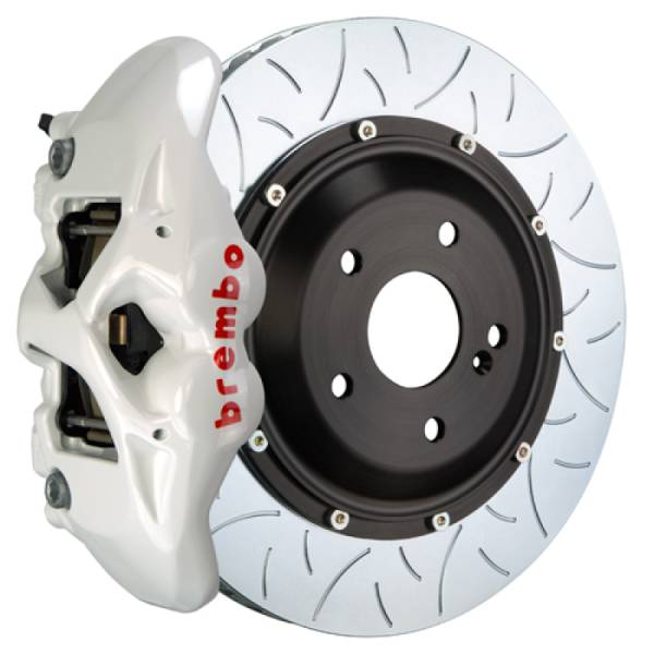 Brembo - Brembo 2S3.9019A6 Brembo 12-16 991.1 C2 Rear GT BBK 4 Piston Cast 380x28 2pc Rotor Slotted Type3-White