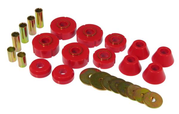 Prothane - Prothane 7-101 Prothane 67-72 Chevy C10 Body Mount Kit - Red