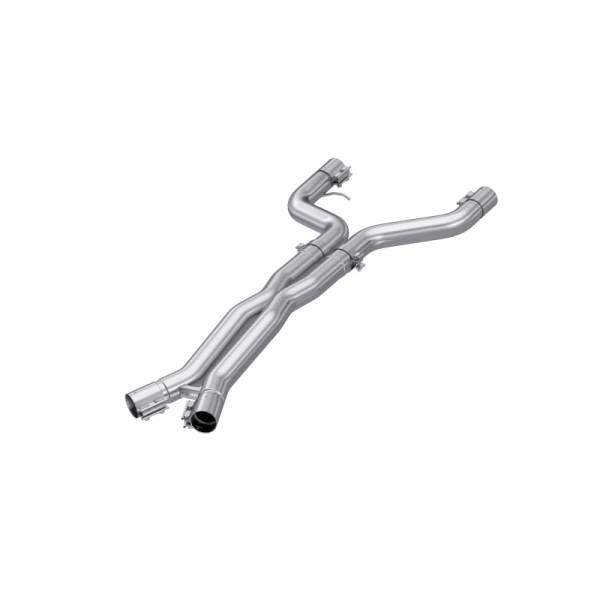 MBRP - MBRP Exhaust pS4501304 MBRP 21-23 BMW M4 G82 / M3 G80 3.0L T304 Stainless Steel 3in Resonator Bypass X-Pipe