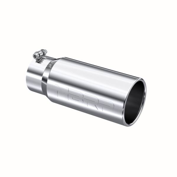 MBRP - MBRP Exhaust pT5050 MBRP Universal Tip 5 O.D. Rolled Straight 4 inlet 12 length