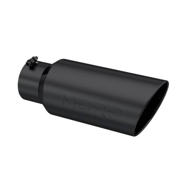 MBRP - MBRP Exhaust pT5127BLK MBRP Universal Tip 7in O.D. Rolled End 5in inlet 18in length Black