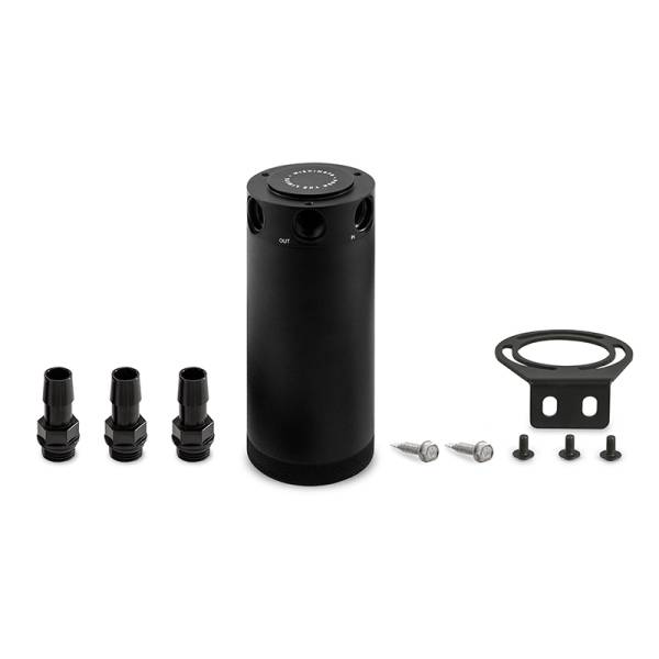 Mishimoto - Mishimoto MMBCC-CBTHR-XLBK Mishimoto Compact Baffled Oil Catch Can - 3-Port
