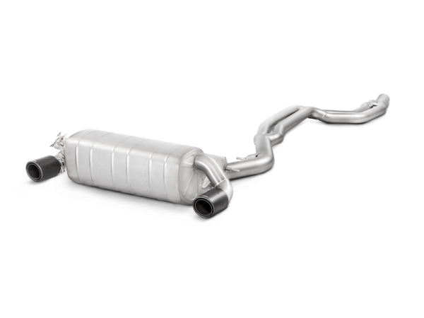 Akrapovic - Akrapovic MTP-BM/SS/3H Akrapovic 16-17 BMW M140i (F F21) Evolution Line Cat Back (SS) w/ Carbon Tips (Req. Link Pipe) - Fits 2017 BMW M140i