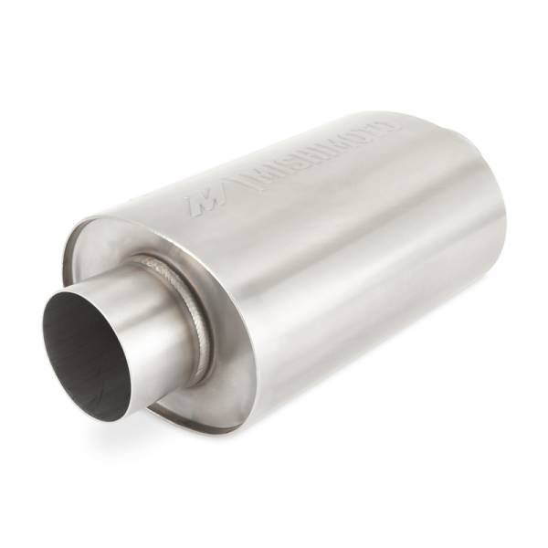 Mishimoto - Mishimoto MMEXH-RES-3BR Mishimoto Universal Resonator with 3in Inlet/Outlet - Brushed