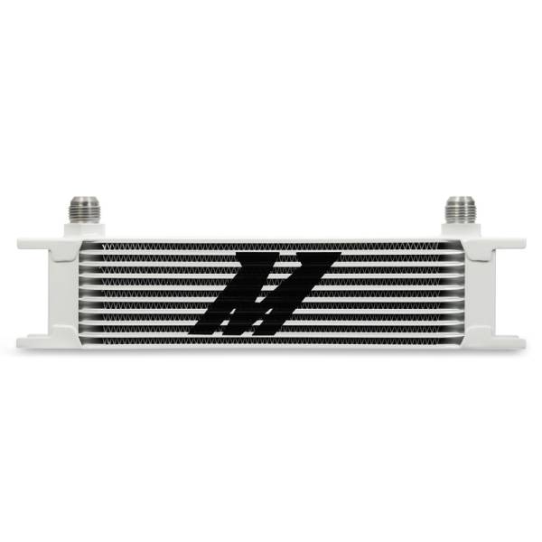 Mishimoto - Mishimoto MMOC-10WT Mishimoto Universal 10 Row Oil Cooler - White