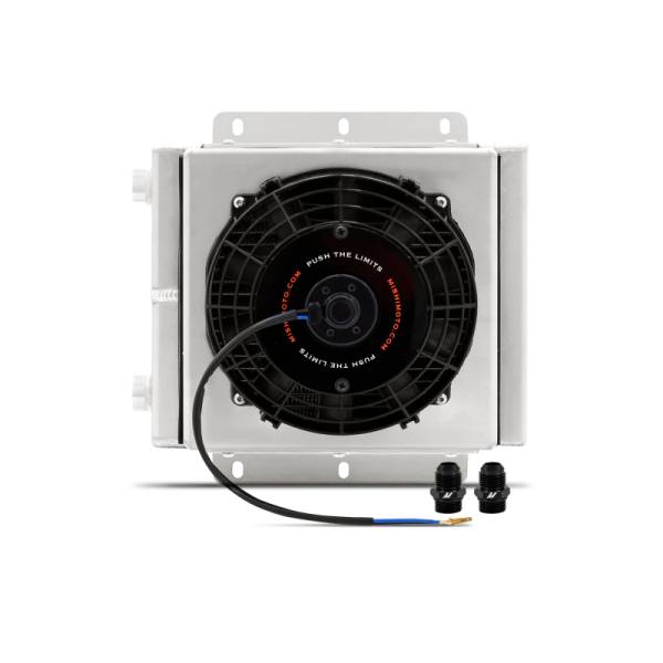 Mishimoto - Mishimoto MMOC-23-K Mishimoto Universal Oil Cooler Kit 23 Row Cooler and 1in x 8in Fan