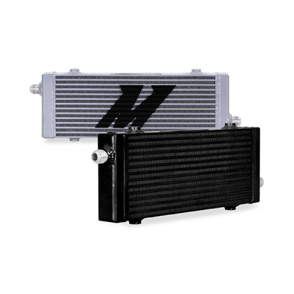 Mishimoto - Mishimoto MMOC-SP-MBK Mishimoto Universal Medium Bar and Plate Cross Flow Black Oil Cooler
