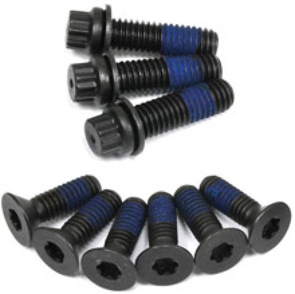 ATI - ATI ATI950224 ATI Damper Bolt Pack - LS Y Body - 6 - 5/16 - 18x1 & 3 - 3/8 - 16x1 - Aluml Flat Head - 9 Bolts