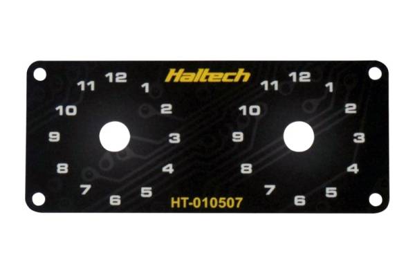 Haltech - Haltech HT-010507 Haltech Dual Switch Panel w/Yellow Knob