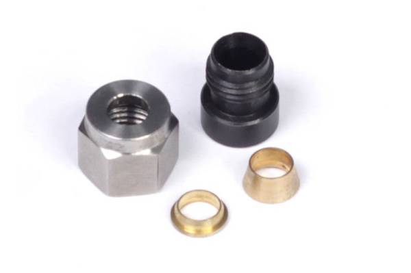 Haltech - Haltech HT-010810 Haltech 1/4in Mild Steel Weld-On Kit w/Nut & Ferrule