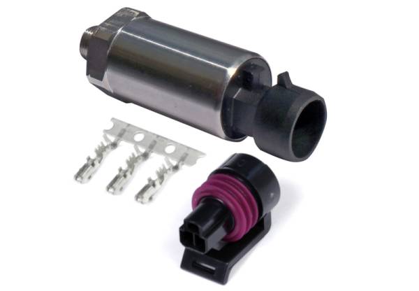 Haltech - Haltech HT-010912 Haltech 250 PSI Motorsport (SS Diaphragm) Fuel/Oil Pressure Sensor 1/8 NPT w/Plug & Pins