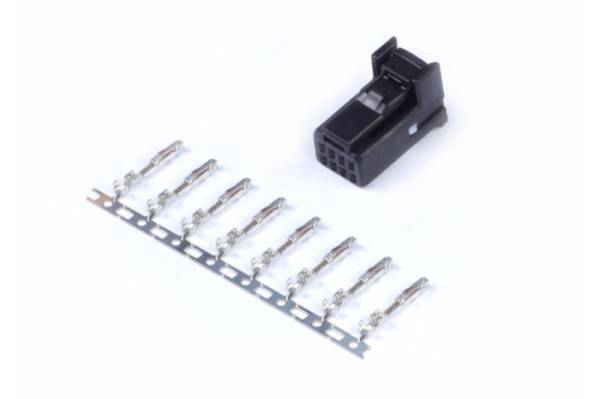 Haltech - Haltech HT-030003 Haltech 8 Pin TYCO Black Plug & Pins