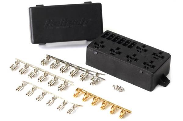 Haltech - Haltech HT-030102 Haltech 6 Circuit Haltech Fuse Box w/Lid/Pins