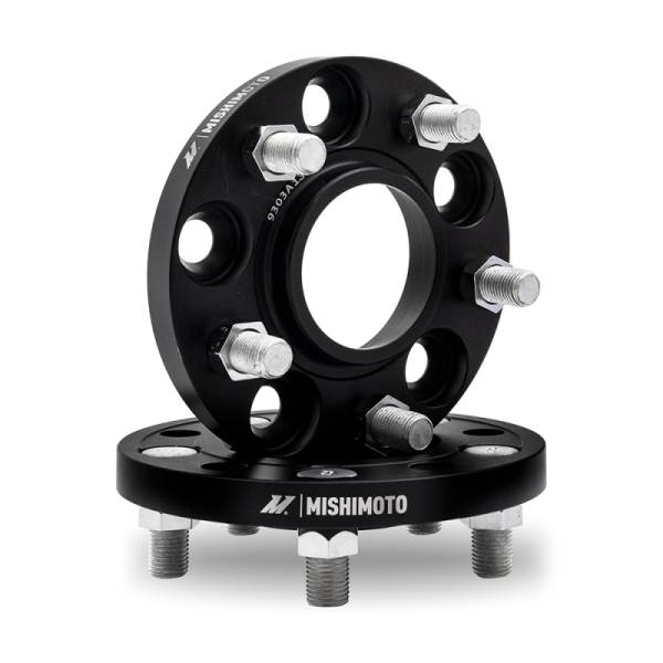 Mishimoto - Mishimoto MMWS-006-150BK Mishimoto Wheel Spacers - 5x108 - 63.3 - 15 - M12 - Black - Fits select 2000-2022 Jaguar models
